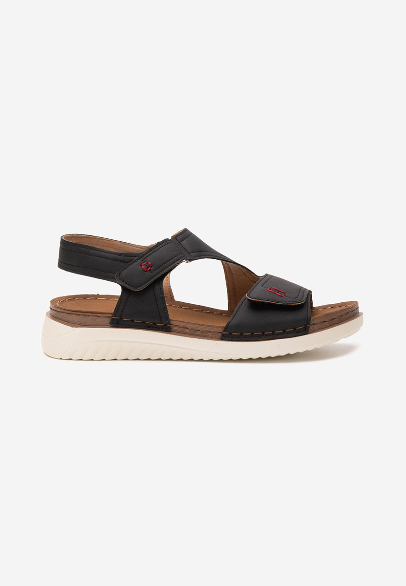 Sandale dama fara toc Metina V2 negre