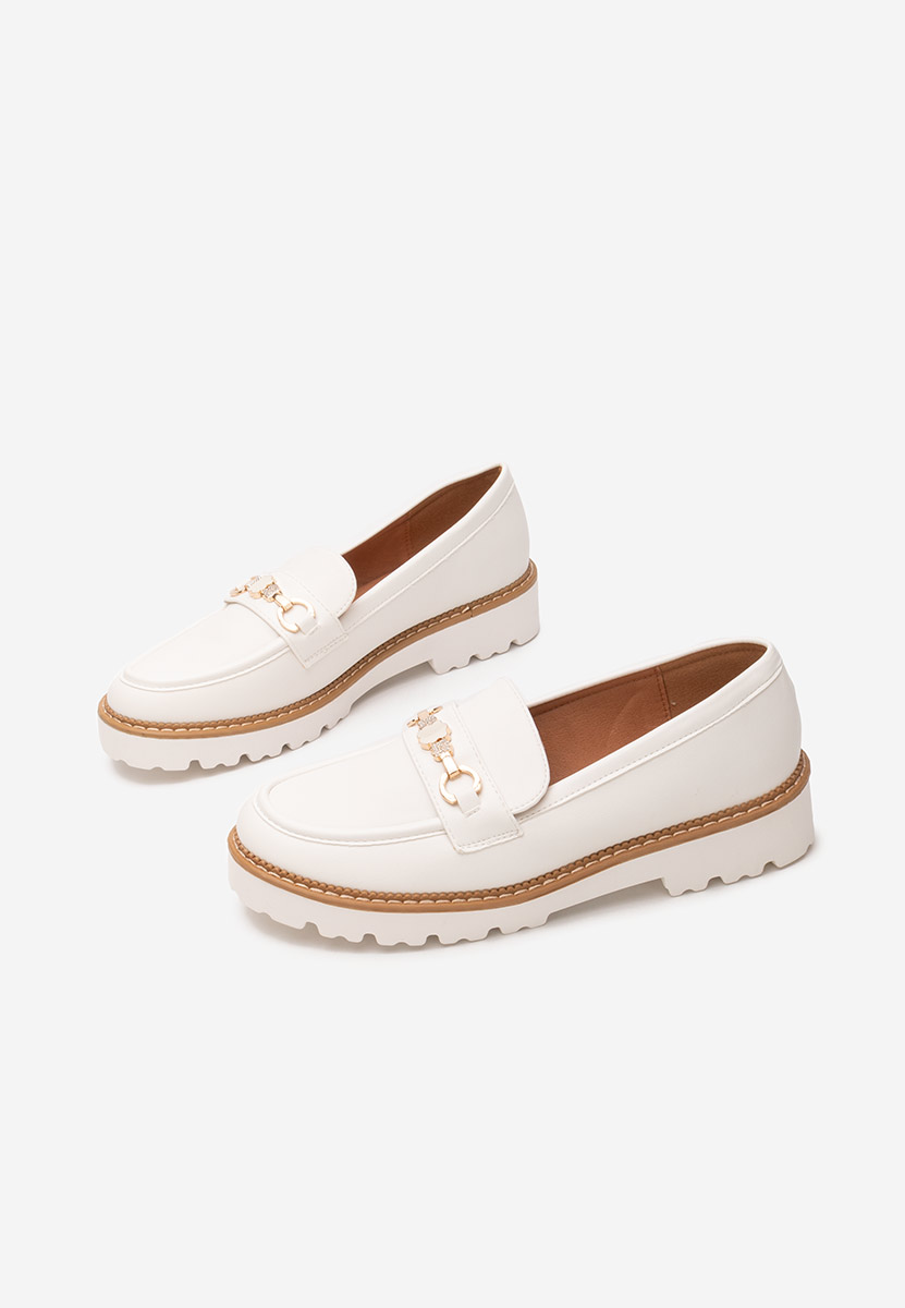 Mocasini dama Aelle V2 albi