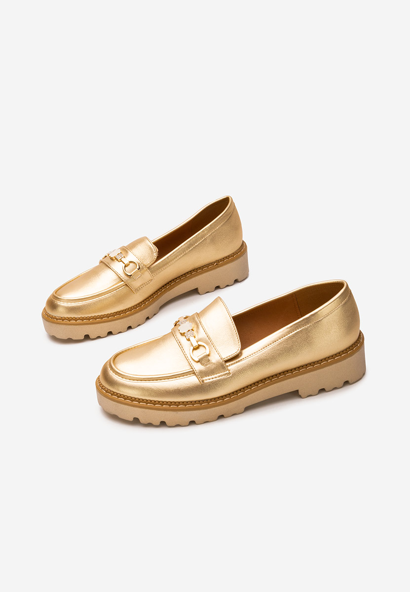 Mocasini dama Aelle V2 aurii