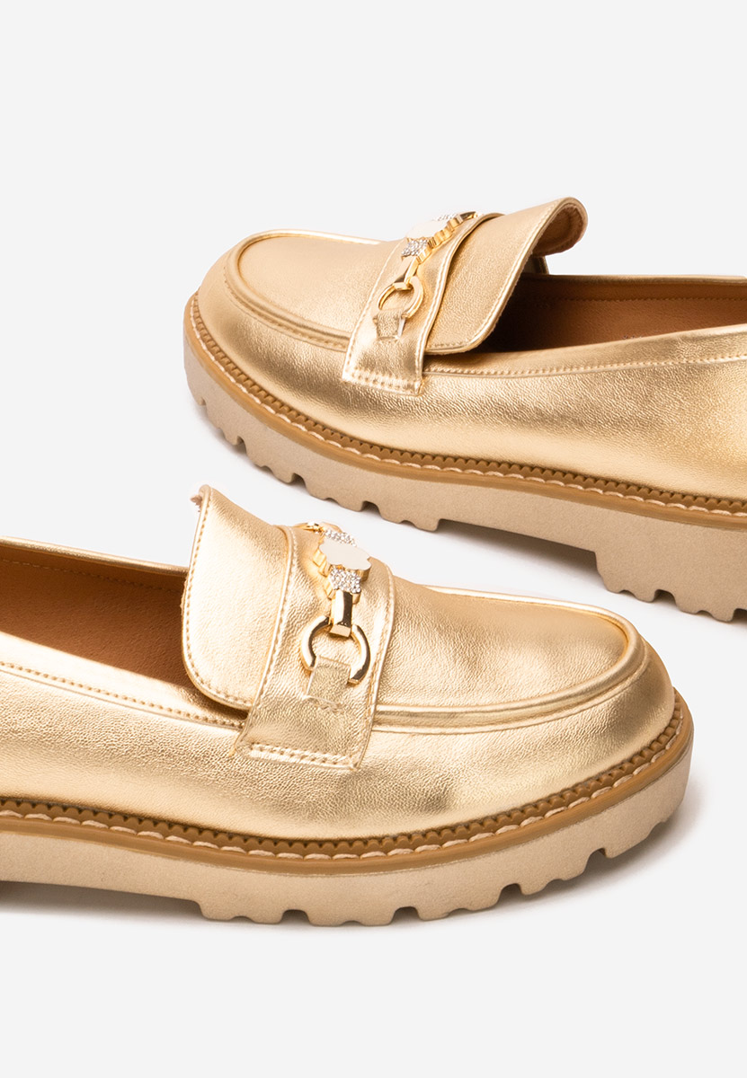 Mocasini dama Aelle V2 aurii