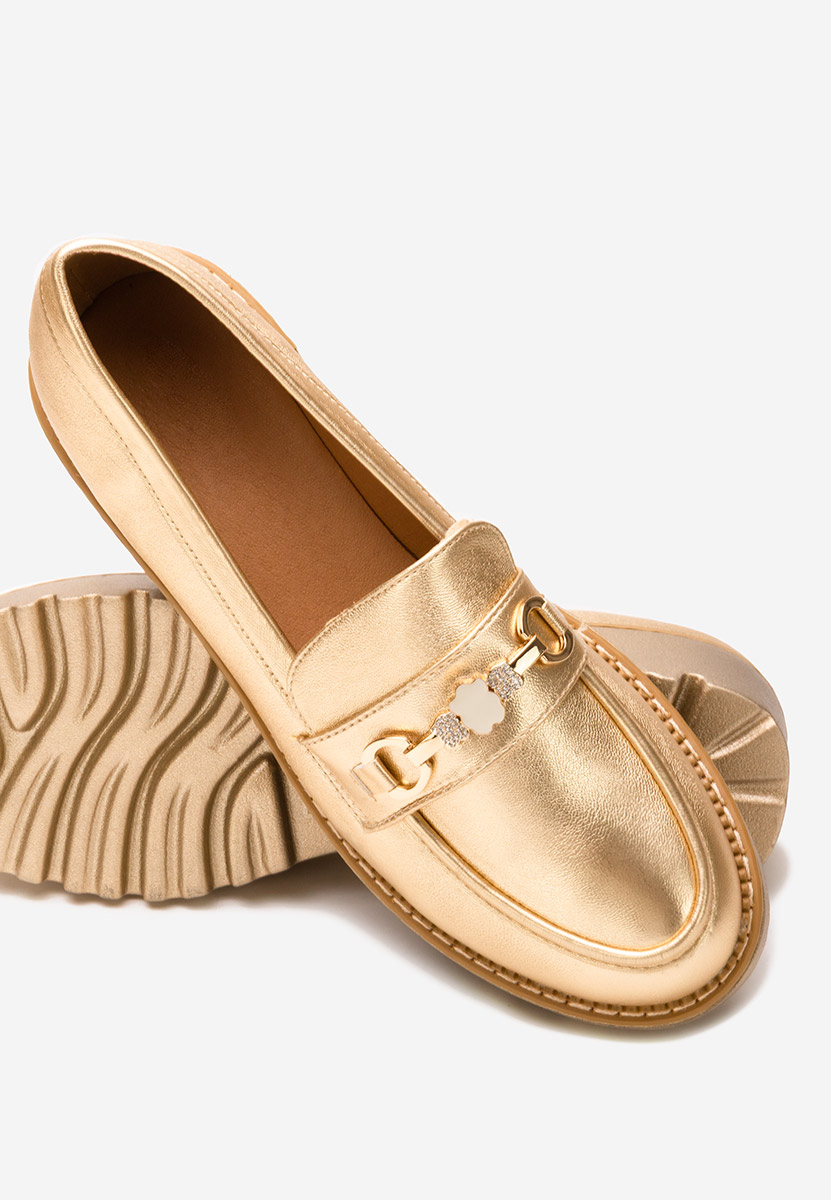 Mocasini dama Aelle V2 aurii