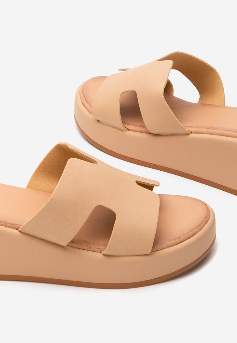 Papuci cu platformă Malynda kaki