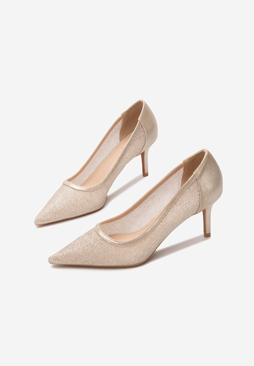 Pantofi stiletto Nidela aurii