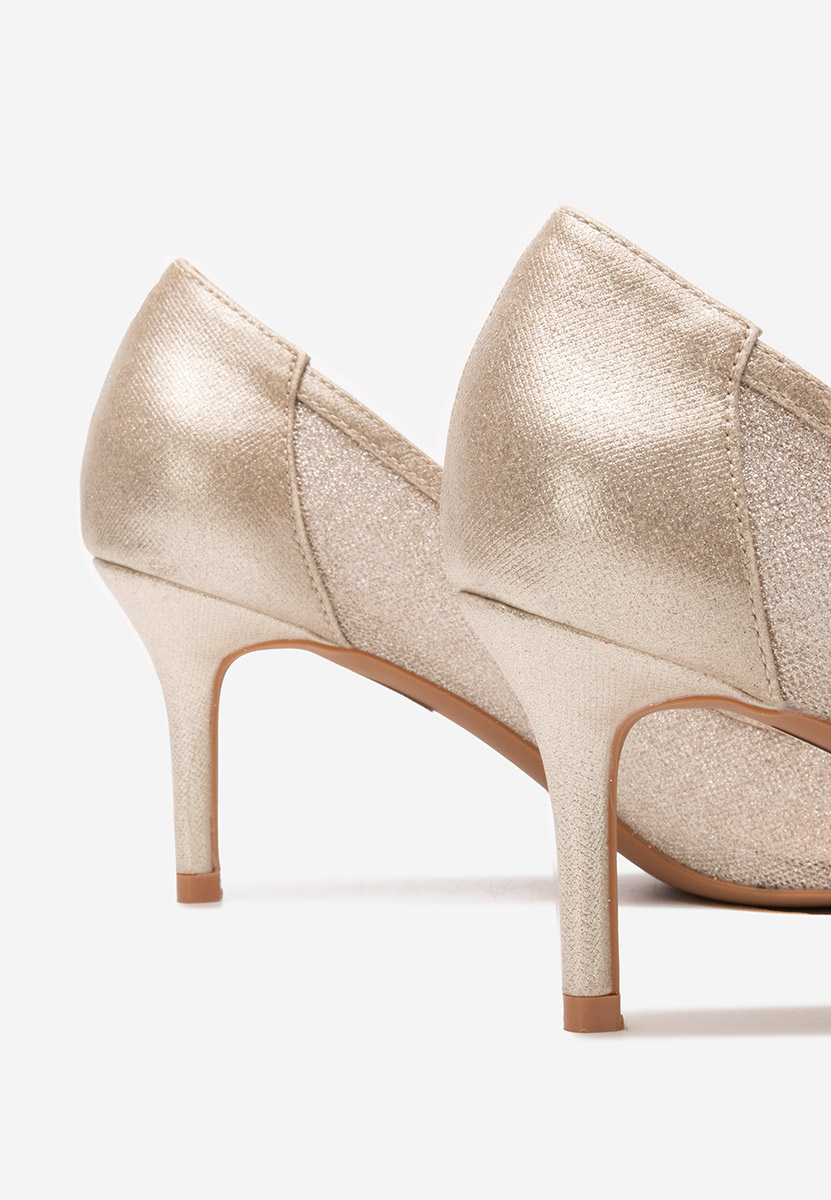 Pantofi stiletto Nidela aurii