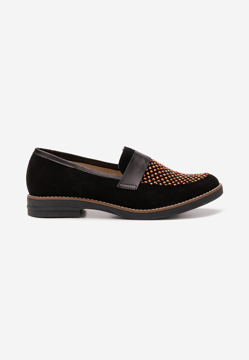 Mocasini piele naturala Aleda V2 negri