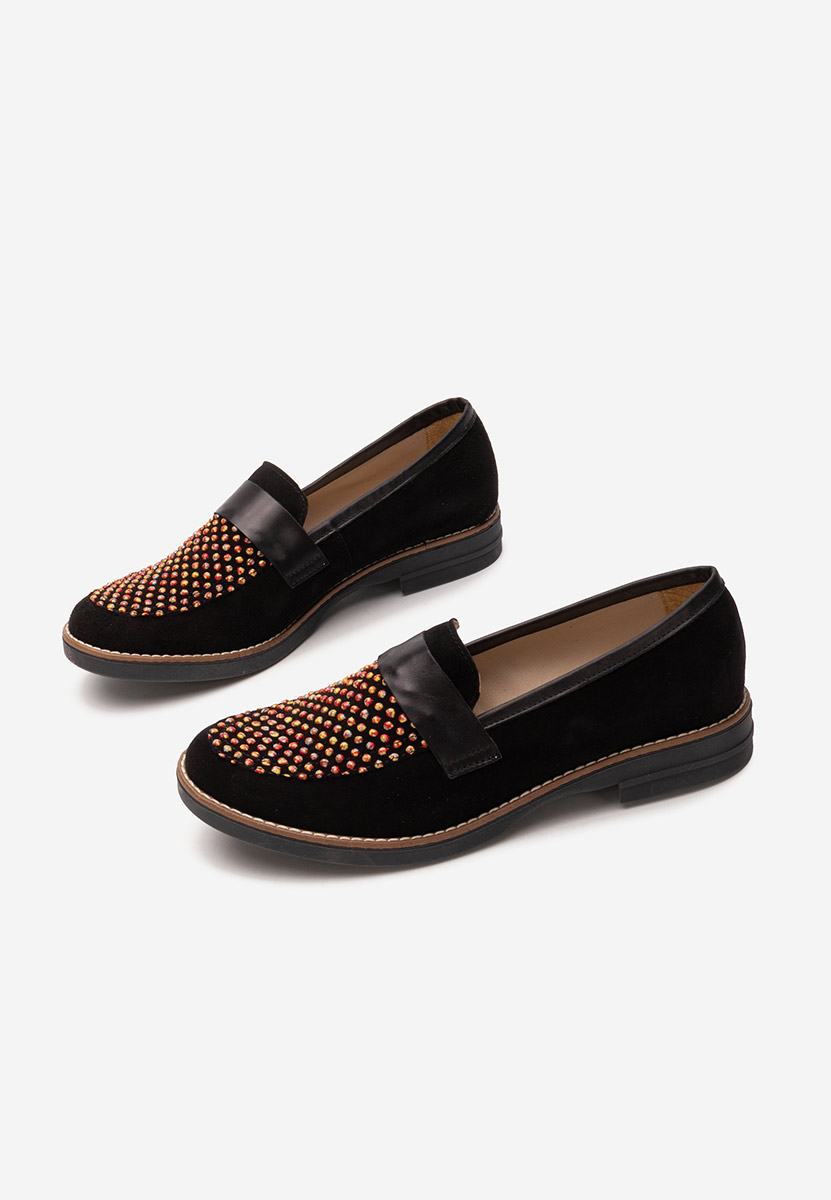 Mocasini piele naturala Aleda V2 negri