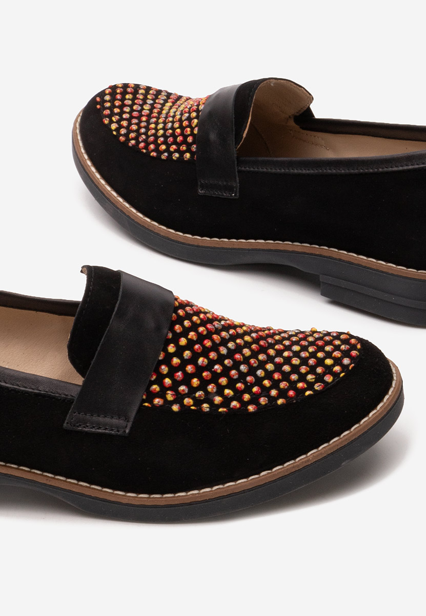 Mocasini piele naturala Aleda V2 negri