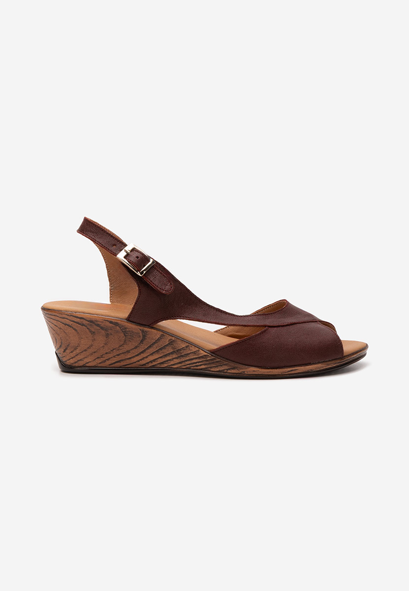 Sandale dama piele Rhonia grena