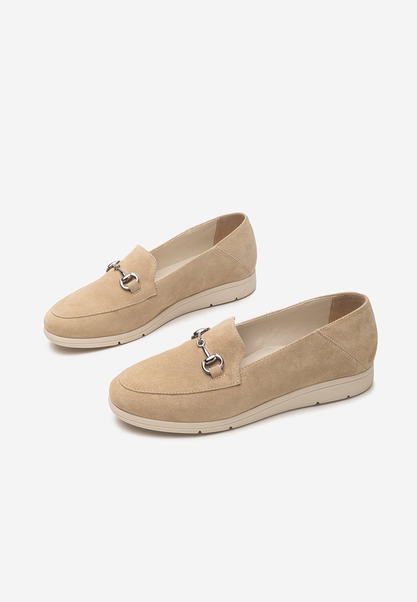 Mocasini dama piele Elvia B V2 bej