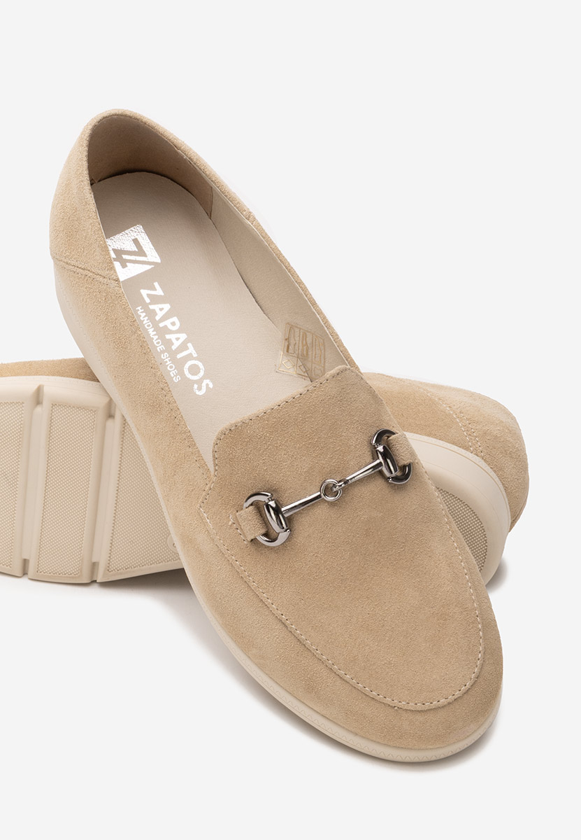 Mocasini dama piele Elvia B V2 bej