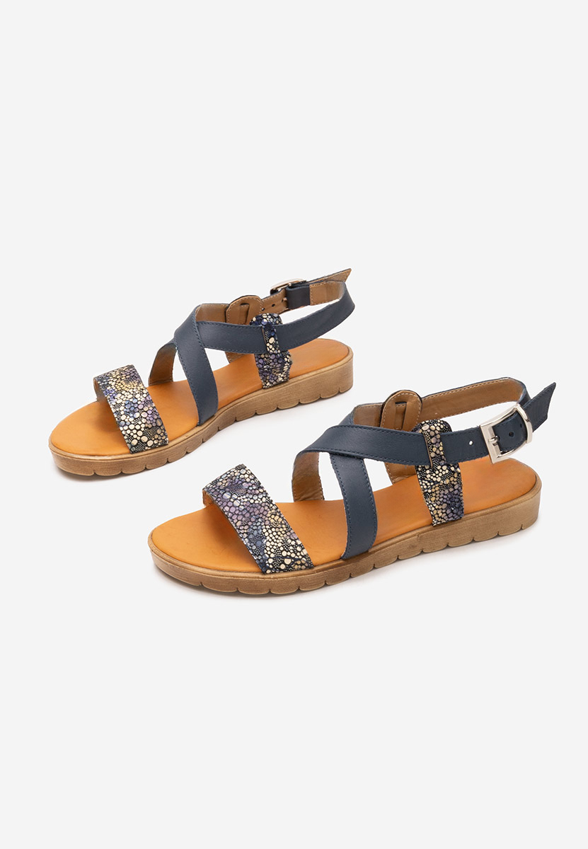 Sandale dama piele Tamala albastre
