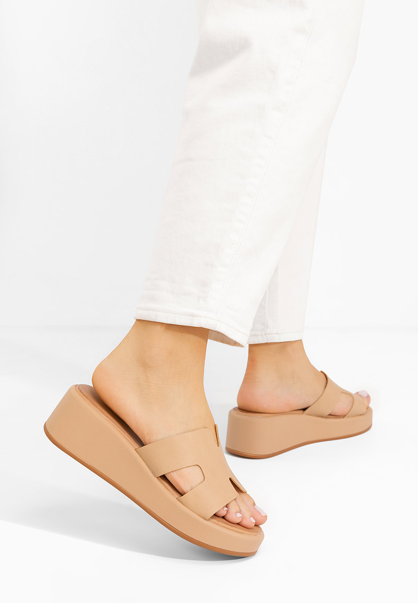 Papuci cu platformă Malynda kaki