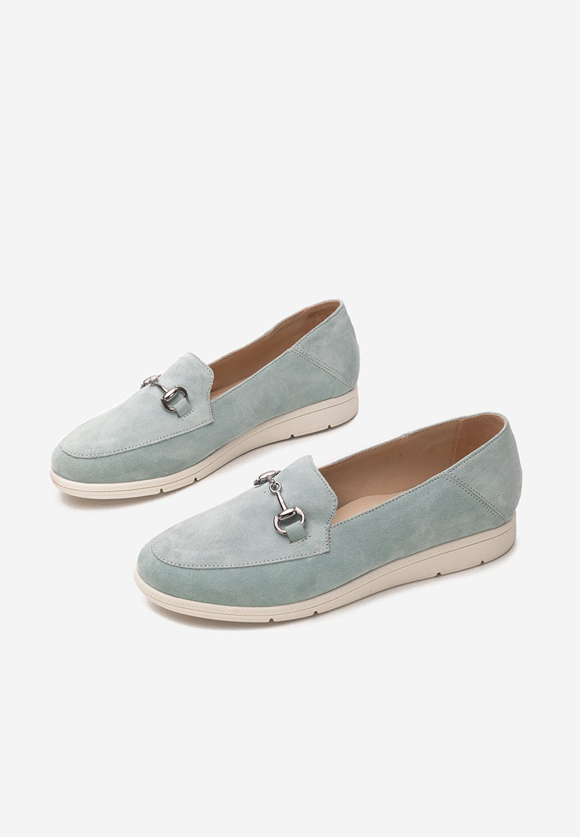 Mocasini dama piele Elvia B V2 bleu