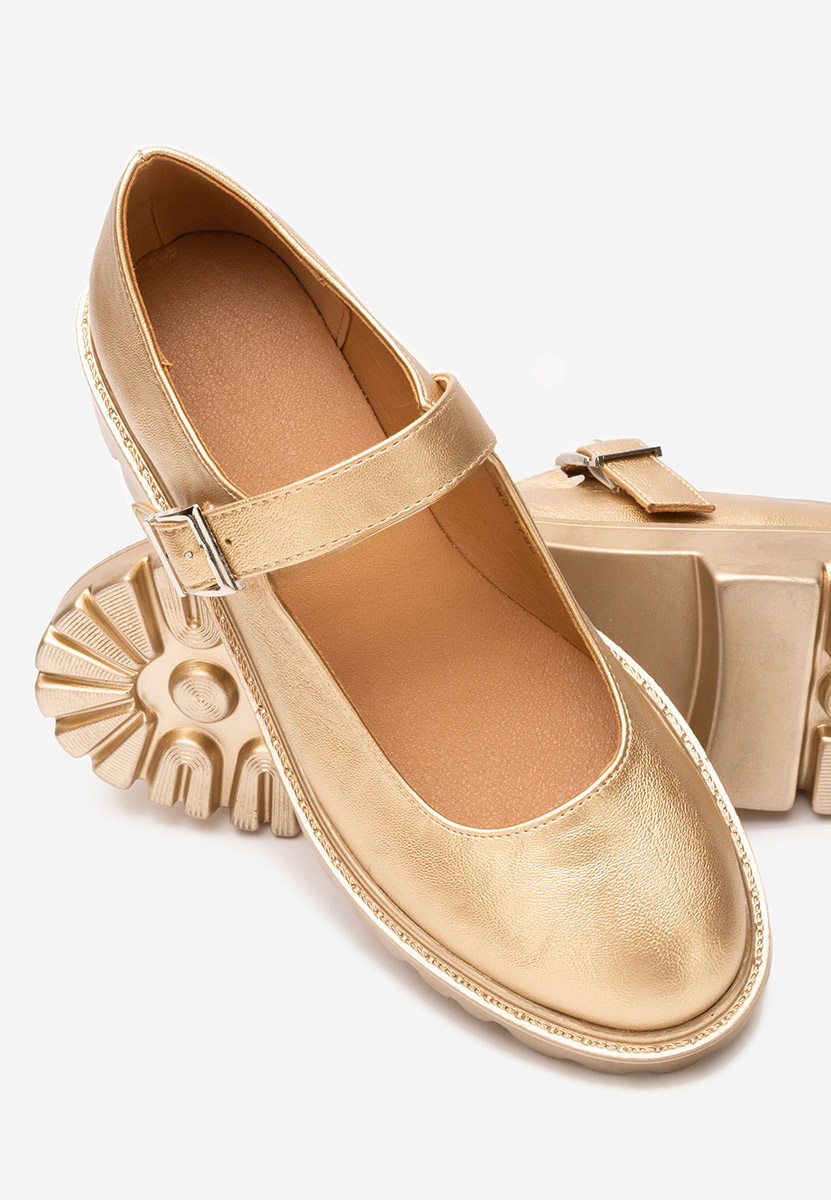 Pantofi casual damă Orias aurii