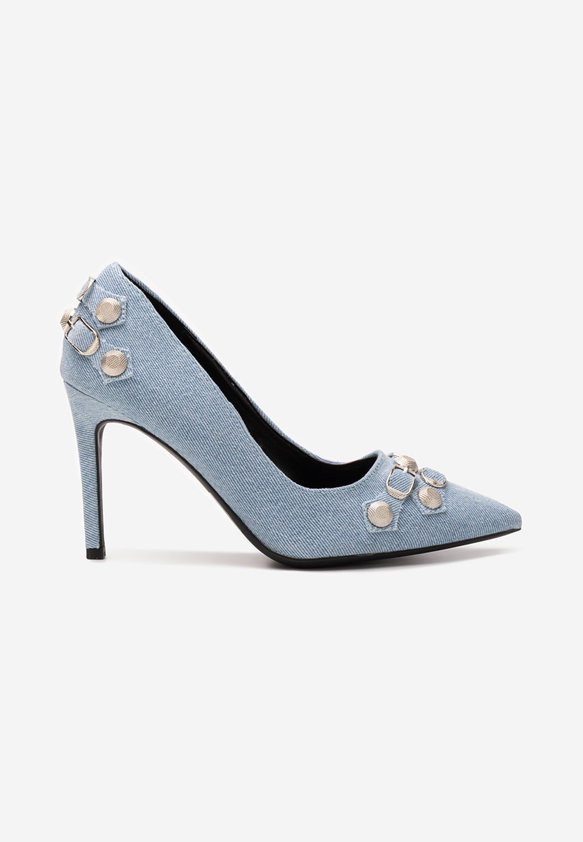 Pantofi stiletto Supreme albastri