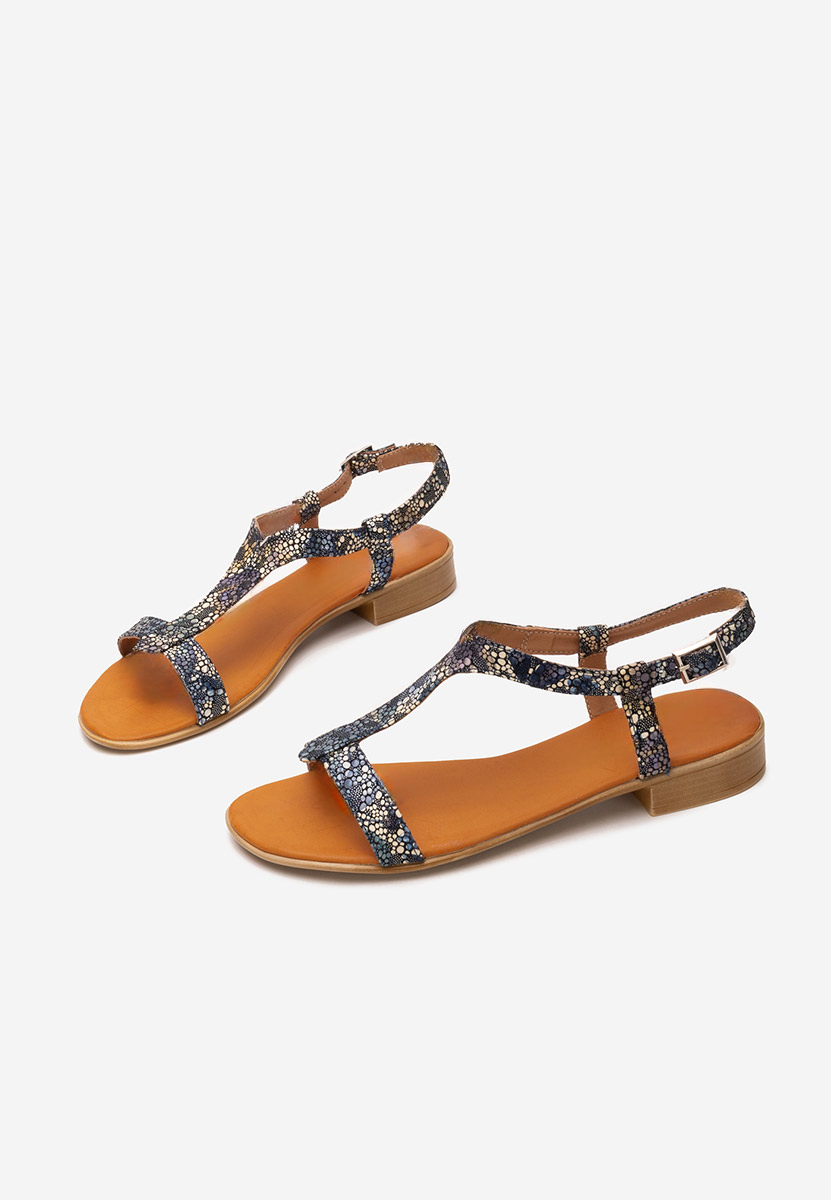 Sandale dama piele Nocella V4 multicolore