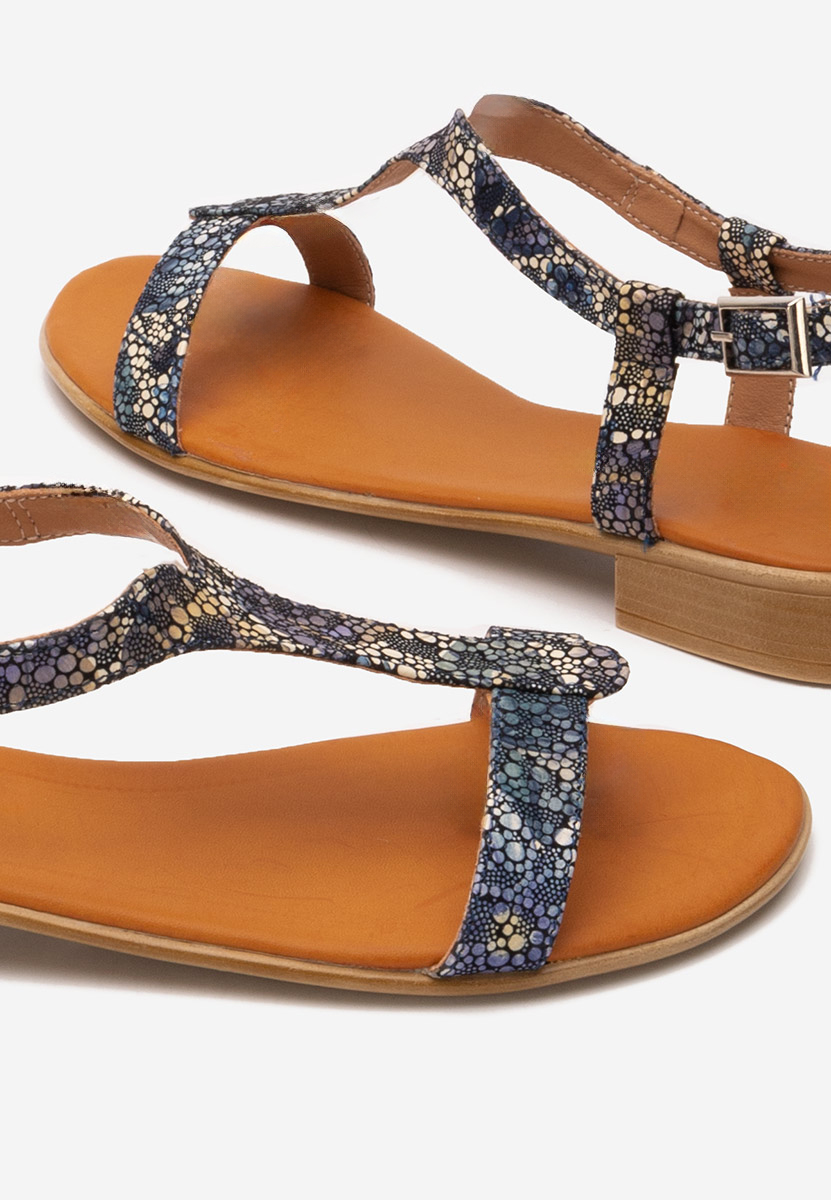 Sandale dama piele Nocella V4 multicolore