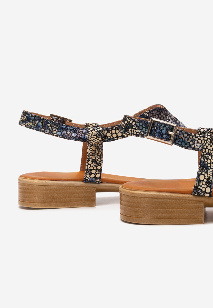 Sandale dama piele Nocella V4 multicolore