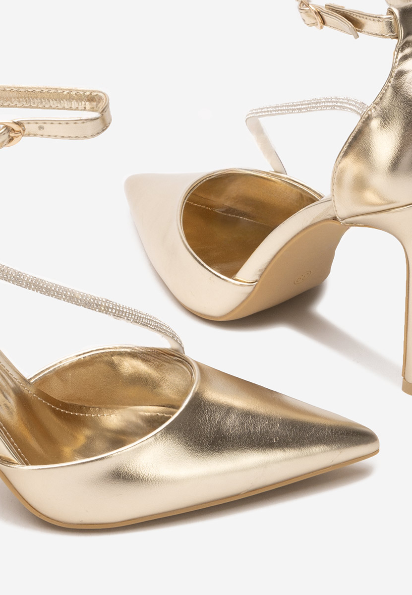 Pantofi cu toc subtire Cleora