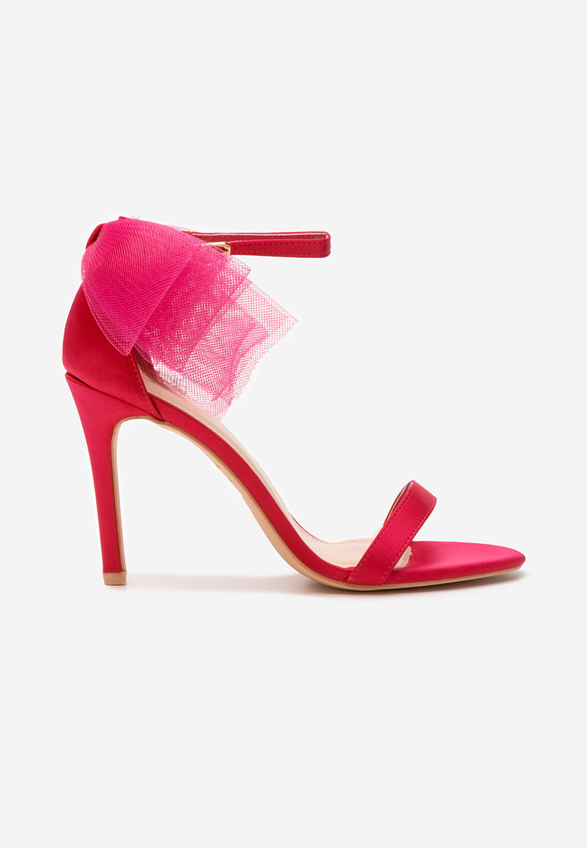 Sandale cu toc subtire  Feneta fucsia