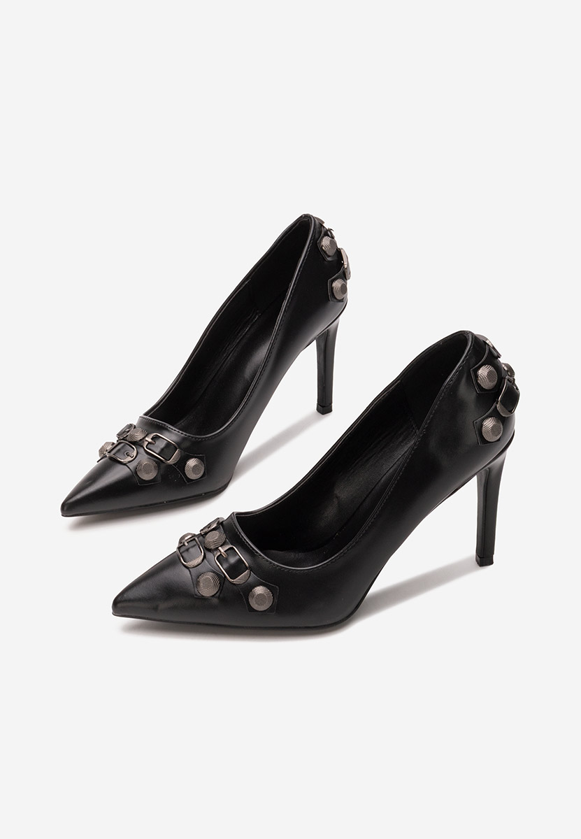 Pantofi stiletto Supreme negri