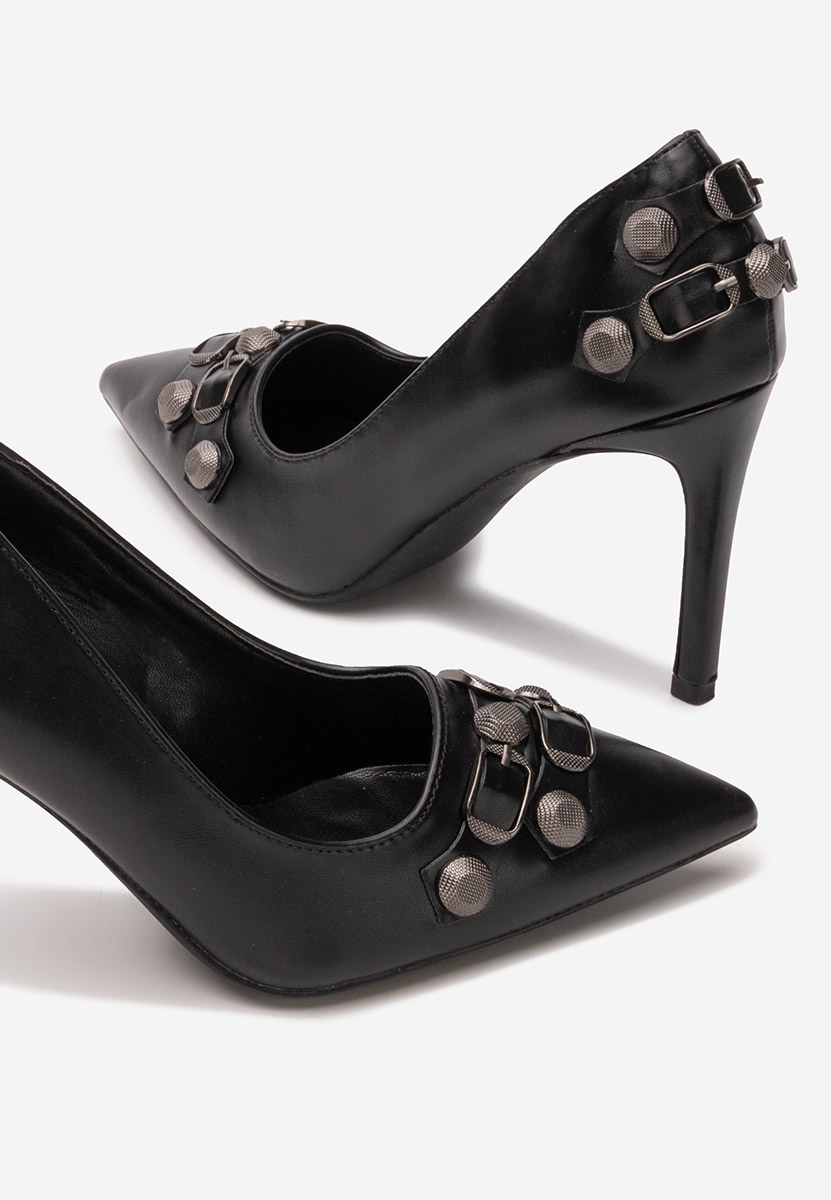 Pantofi stiletto Supreme negri