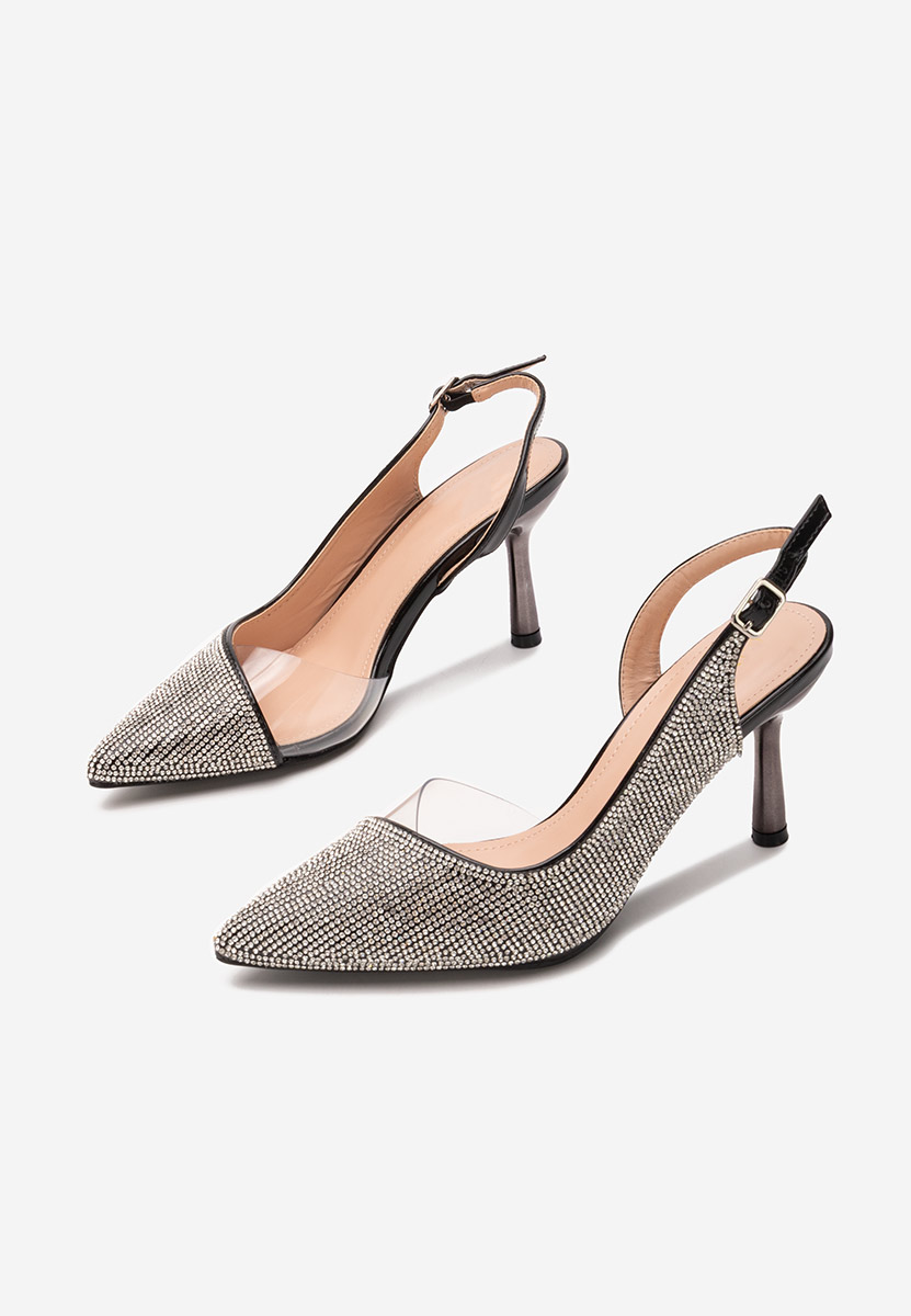 Pantofi stiletto Penie negri