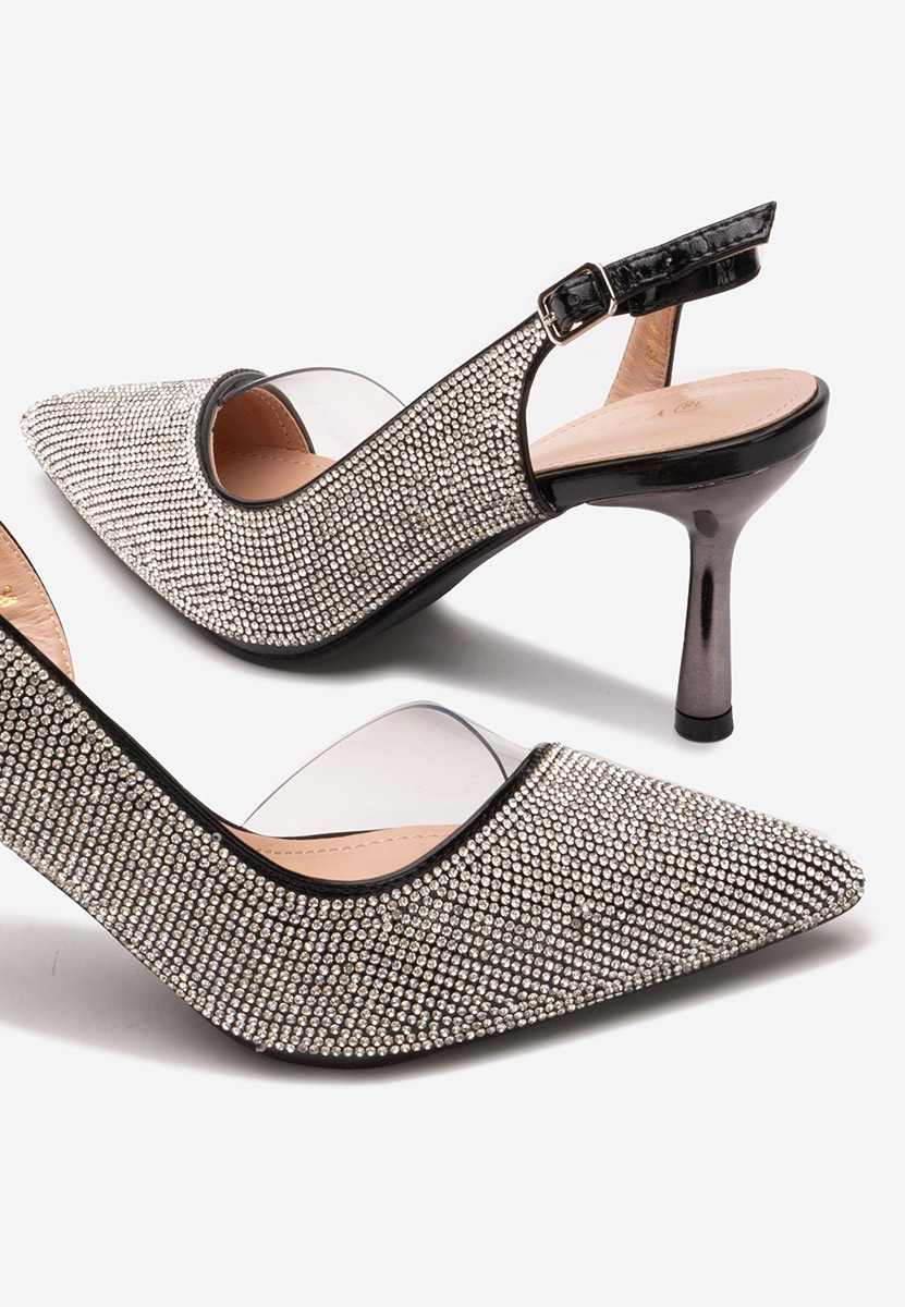 Pantofi stiletto Penie negri