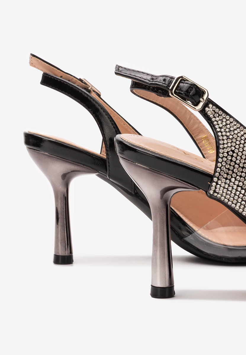 Pantofi stiletto Penie negri