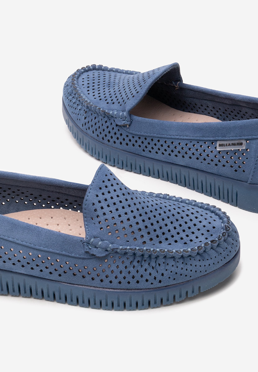 Mocasini de vara dama Lynna V7 albastri