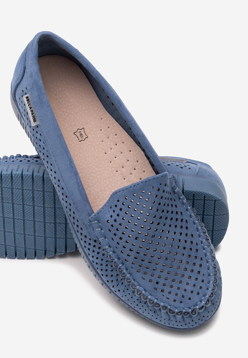 Mocasini de vara dama Lynna V7 albastri