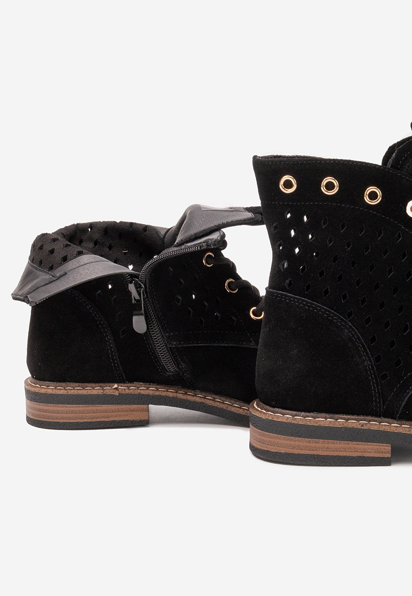 Ghete dama piele Farella negre