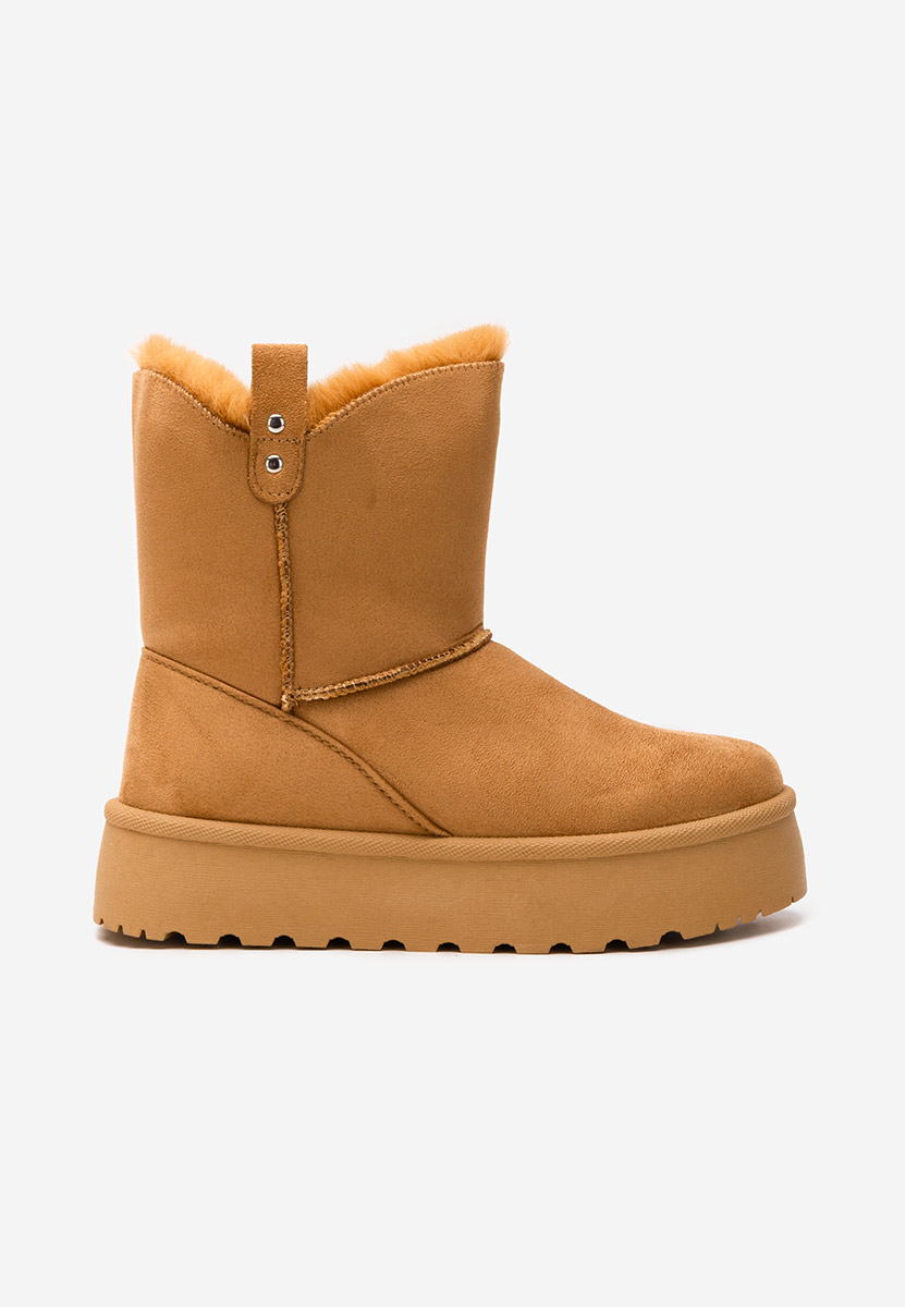 Cizme tip ugg cu platformă Reika camel