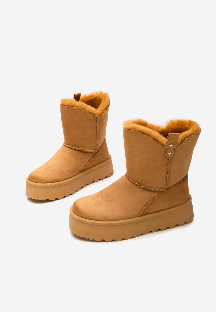 Cizme tip ugg cu platformă Reika camel