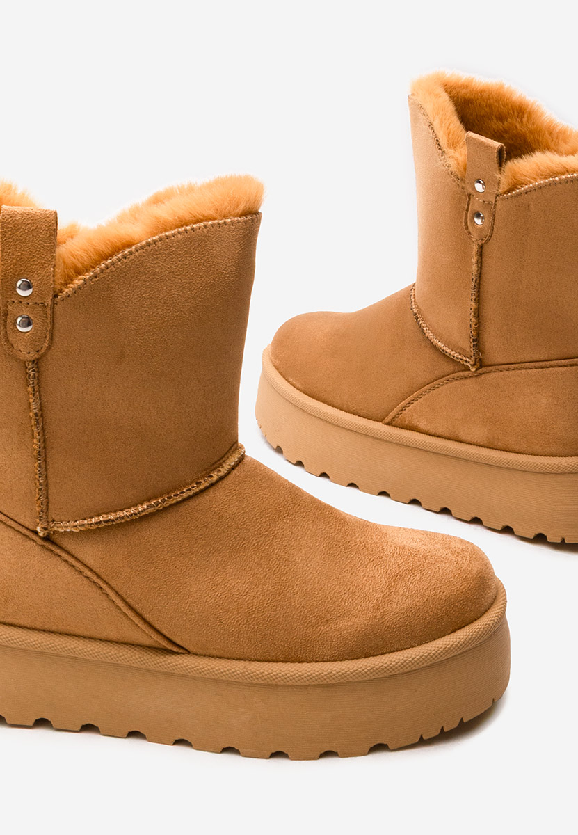 Cizme tip ugg cu platformă Reika camel