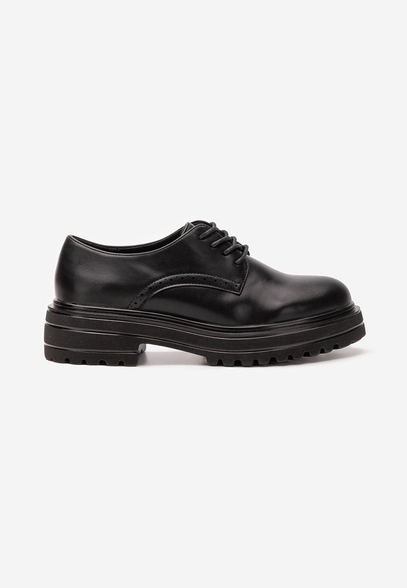 Pantofi oxford dama Danina negri