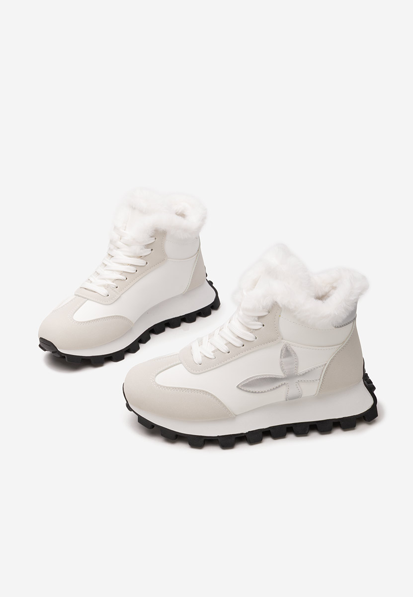 Sneakers dama imblaniti Ozia albi