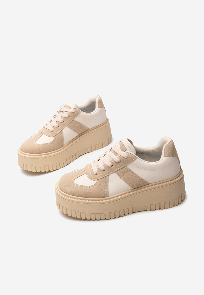 Sneakers cu platformă Michele kaki