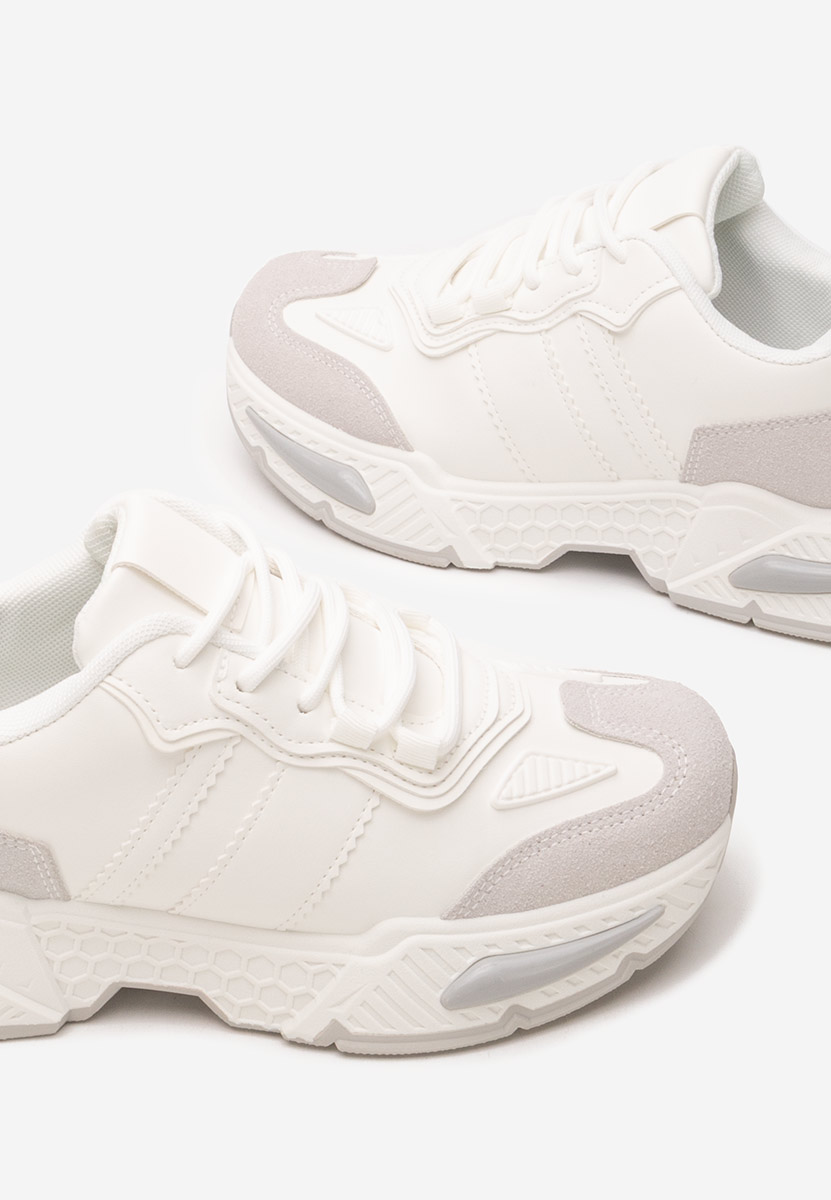 Sneakers dama Elna albi