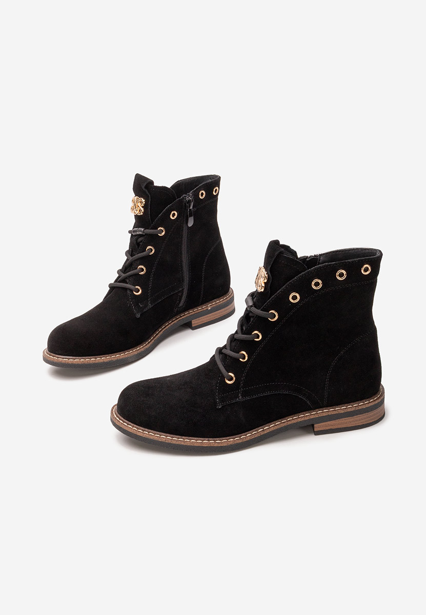 Ghete dama piele Farelia negre