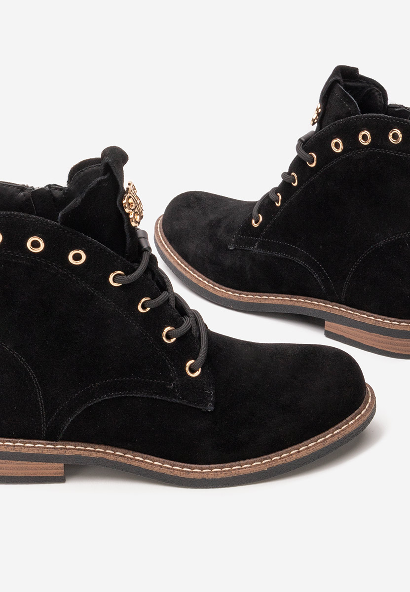 Ghete dama piele Farelia negre