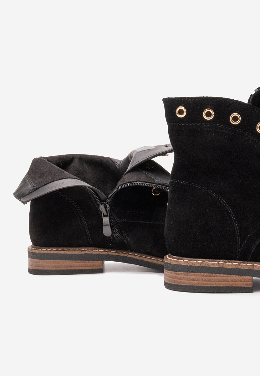 Ghete dama piele Farelia negre