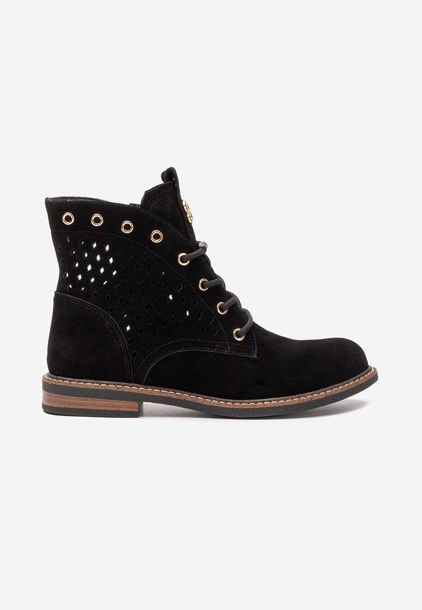 Ghete dama piele Farella negre