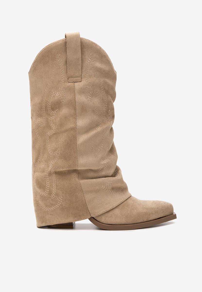 Cizme cu toc Wandia kaki
