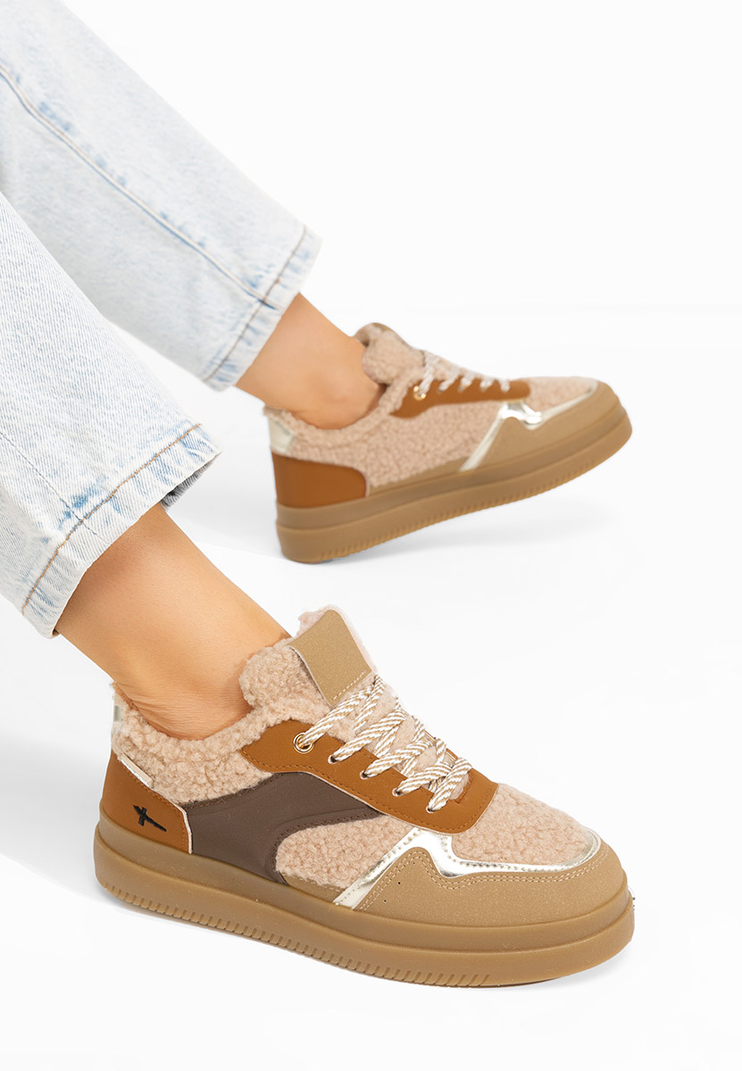 Sneakers dama Maisie kaki