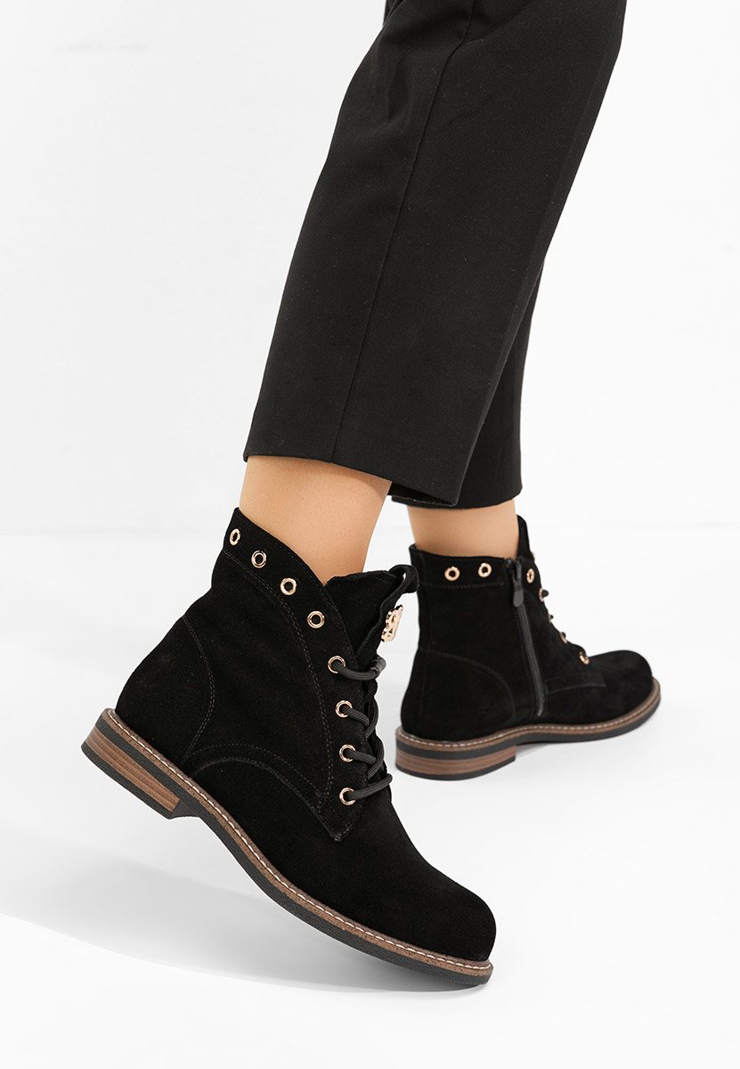 Ghete dama piele Farelia negre