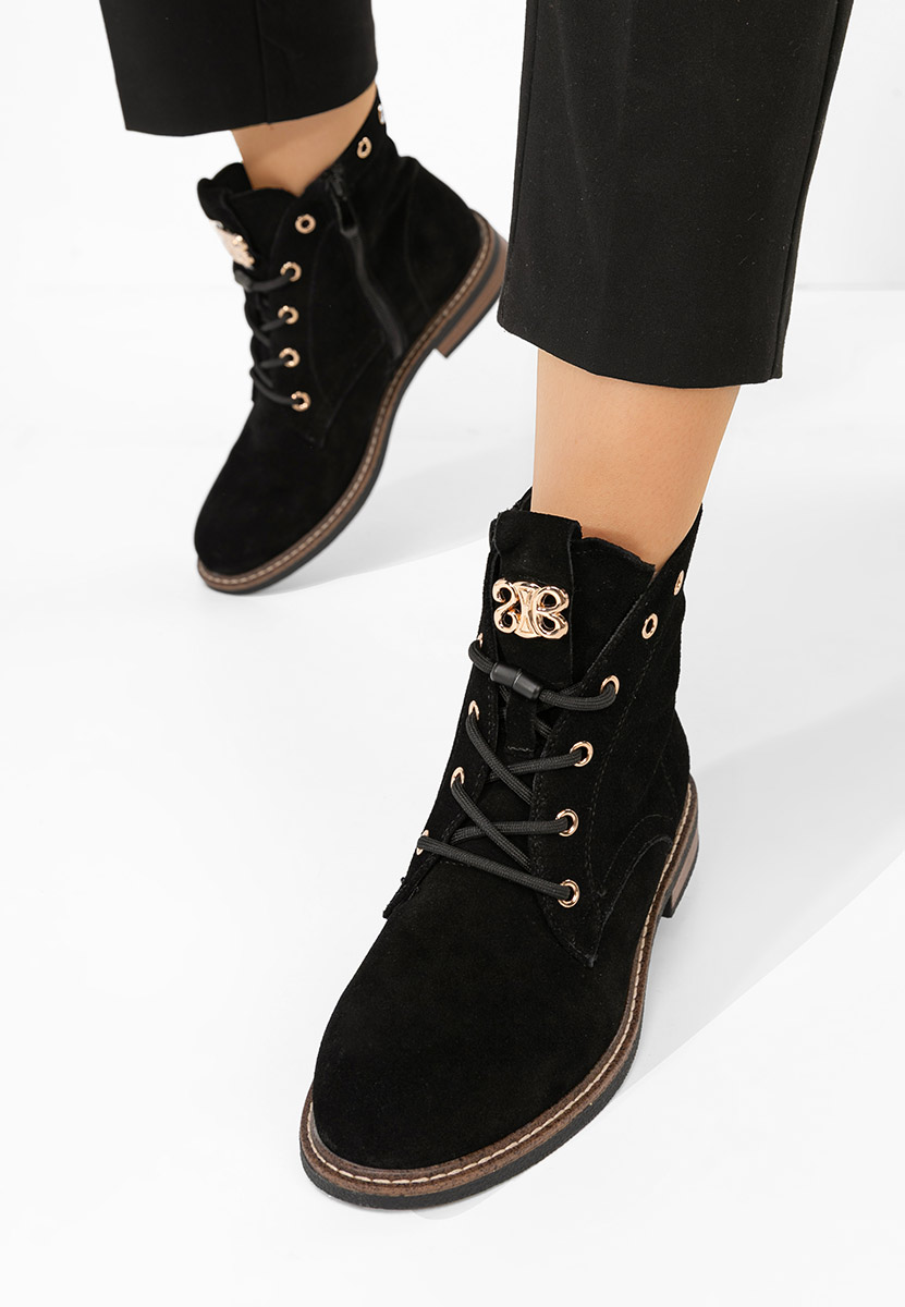 Ghete dama piele Farelia negre