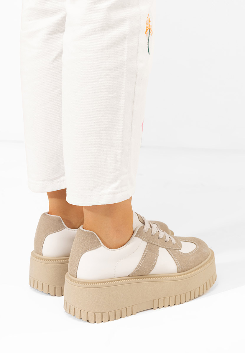 Sneakers cu platformă Michele kaki
