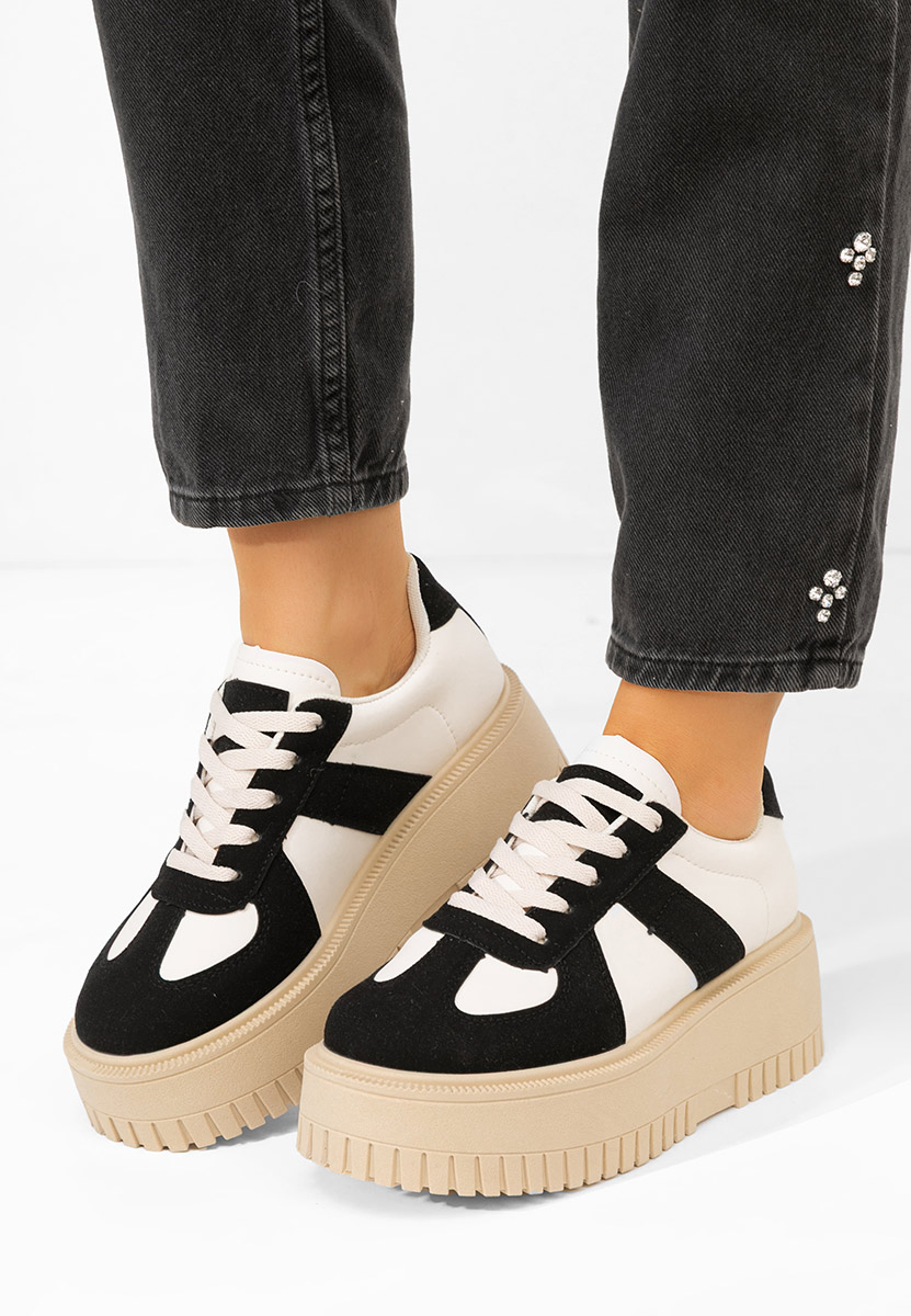 Sneakers cu platformă Michele negri