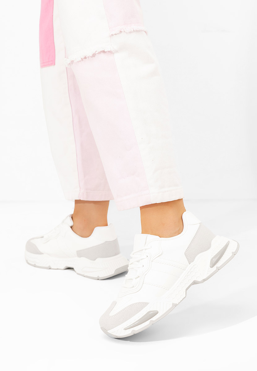 Sneakers dama Elna albi
